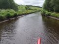 The pound below Diggle top lock was especially short of water and I came up here very carefully staying strictly in the middle! The next boat along here got too close to the edge and stuck fast! It took two strong men pulling a rope from the opposite bank to get him off. - Location: Diggle - Canal: Huddersfield Narrow