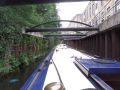 The current Lock 2E is nowadays a few hundred yards away from the original lock site, and the current pound is rather lower than it used to be. These horizontal beams are in place to ensure the walls are kept apart! Ooer! - Location: Huddersfield - Canal: Huddersfield Narrow
