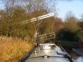 Loitering, awaiting going through a lifting bridge on the Peak Forest Canal. These hydraulically raised bridges take some serious winding! - Location: Marple area - Canal: Peak Forest