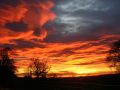 Sunset near Little Moreton Hall - Location: Bridge 86 - Canal: Macclesfield