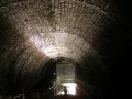 Just about to emerge from the southern portal of the Harecastle Tunnel.  - Location: Harecastle Tunnel - Canal: Trent and Mersey