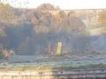 The view from high up on the Dane Aqueduct in Congleton early on a bright but frosty morning. - Location: Congleton - Canal: Macclesfield