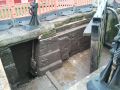 The work at Fradley Locks gave a rare opportunity to glimpse the working of a ground paddle! - Location: Fradley - Canal: Trent and Mersey